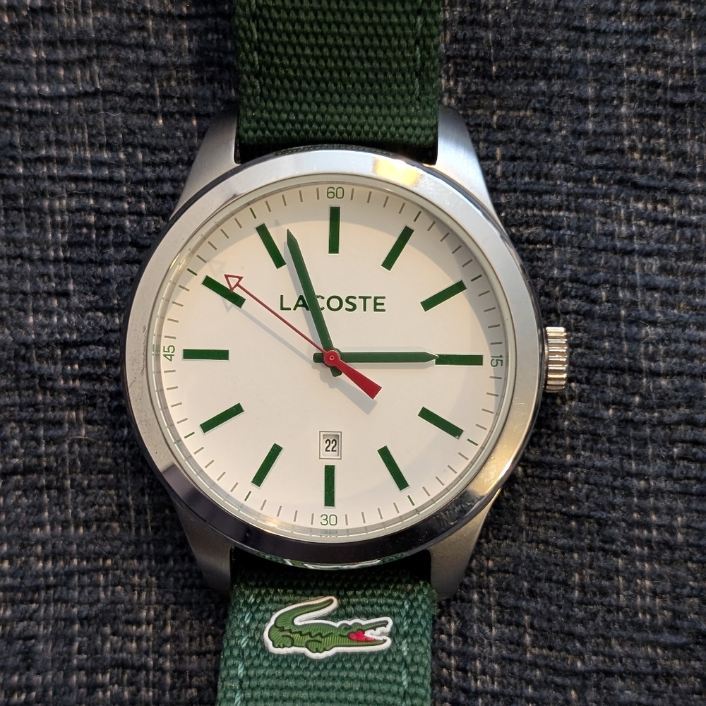 Lacoste Green and Silver Men's Watch